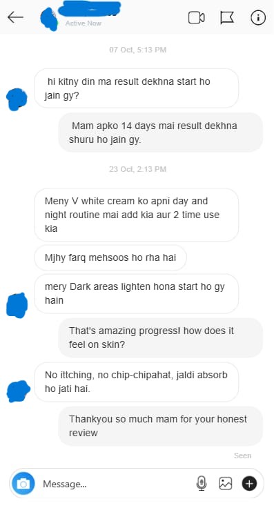 V-White Review instagram