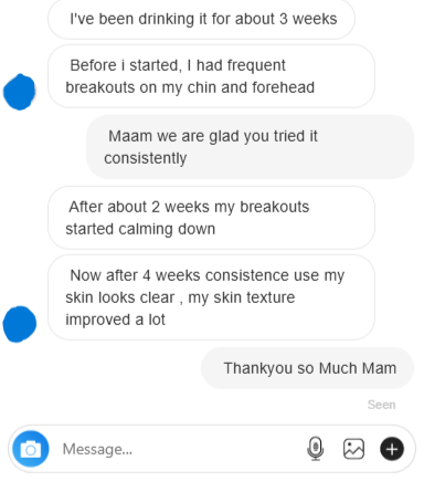 Acne tea Results