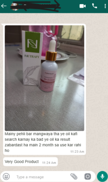Be enlarge oil whatsapp review