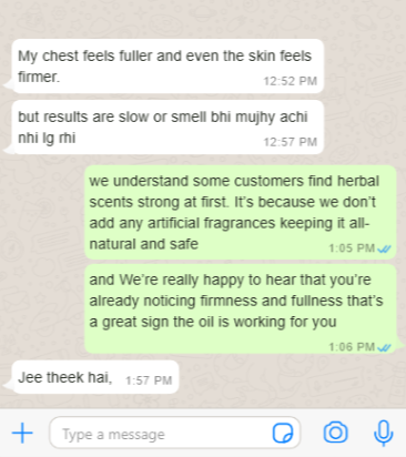be enlarge oil review whatsapp