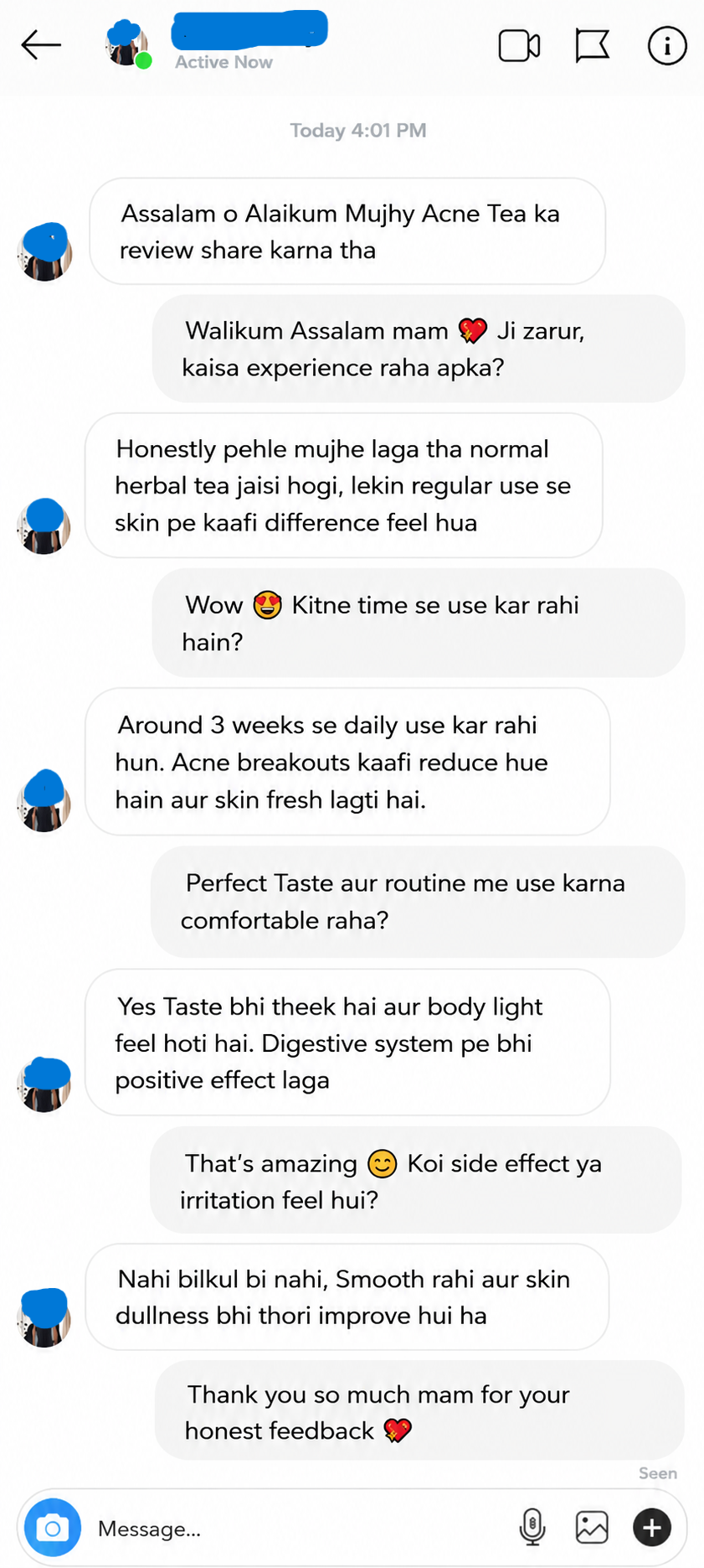 Acne Tea Insta Review