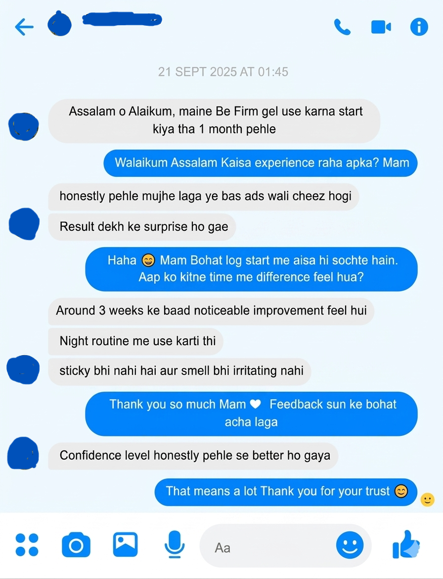 Be Firm Gel review Fb