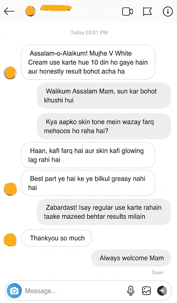Vwhite cream review