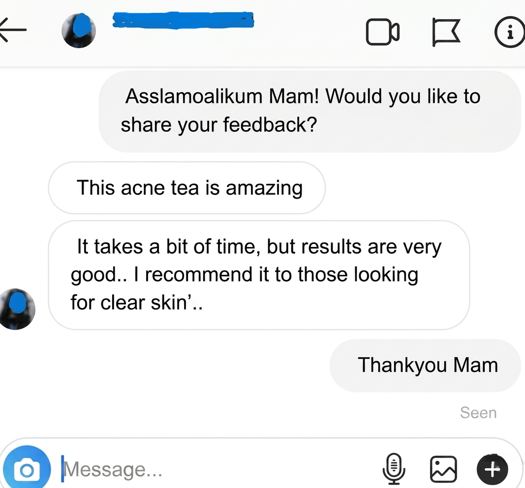 Acne Tea Result