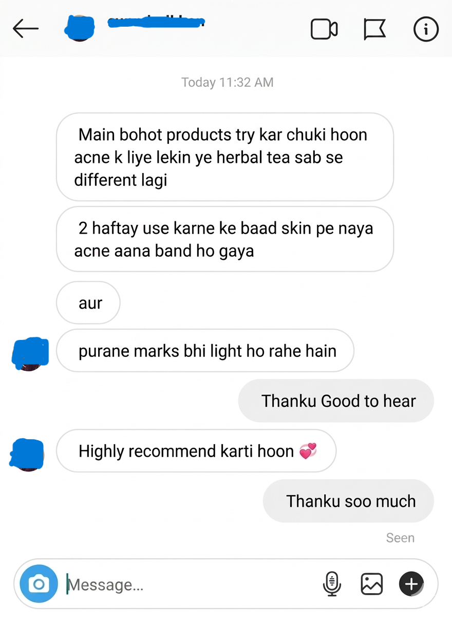 Acne tea results 3