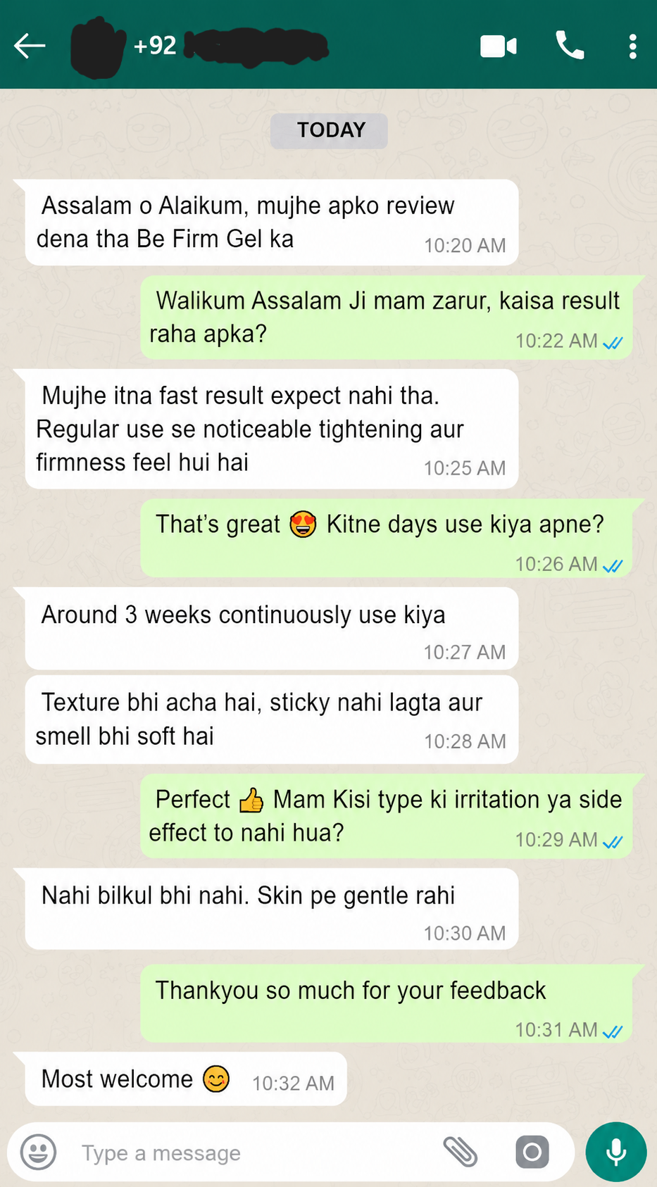 Be Firm Gel review