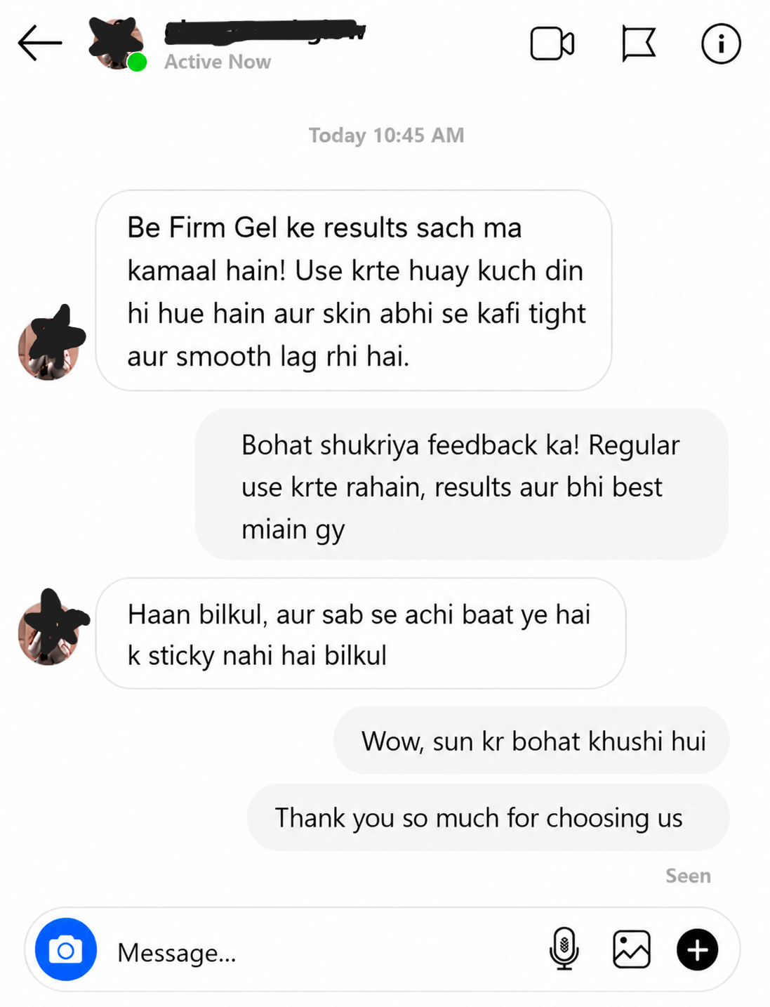 be firm Gel results