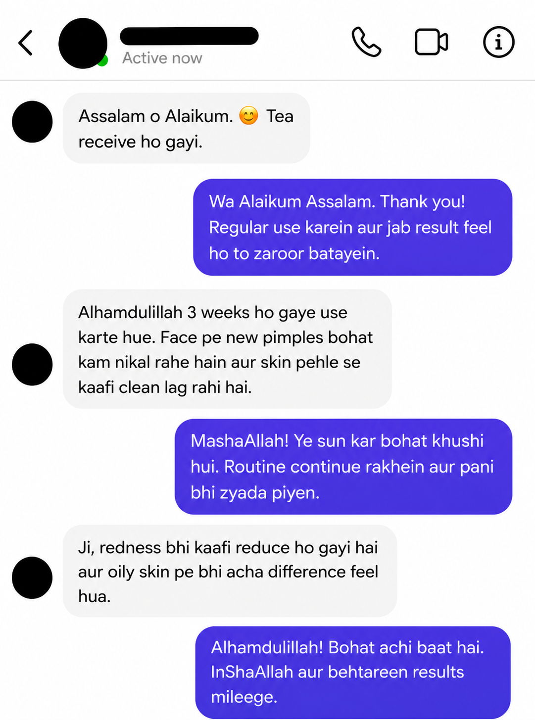 Acne Tea result 7